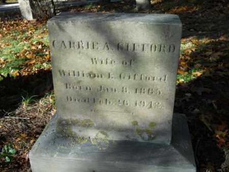 GIFFORD, CARRIE A - Barnstable County, Massachusetts | CARRIE A GIFFORD - Massachusetts Gravestone Photos