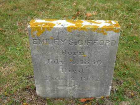 GIFFORD, EMILEY S - Barnstable County, Massachusetts | EMILEY S GIFFORD - Massachusetts Gravestone Photos