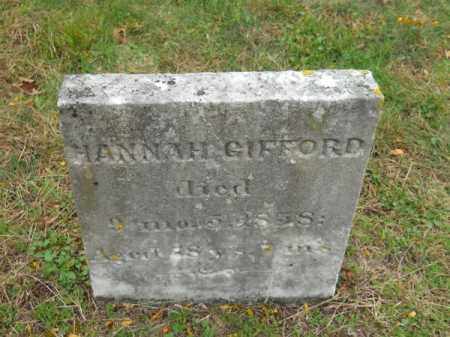 GIFFORD, HANNAH - Barnstable County, Massachusetts | HANNAH GIFFORD - Massachusetts Gravestone Photos