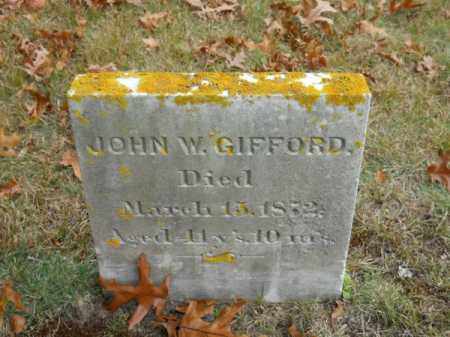 GIFFORD, JOHN W - Barnstable County, Massachusetts | JOHN W GIFFORD - Massachusetts Gravestone Photos