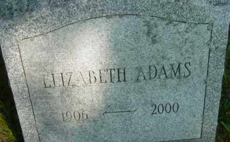 ADAMS, ELIZABETH - Berkshire County, Massachusetts | ELIZABETH ADAMS - Massachusetts Gravestone Photos