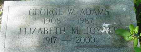 ADAMS, GEORGE W - Berkshire County, Massachusetts | GEORGE W ADAMS - Massachusetts Gravestone Photos