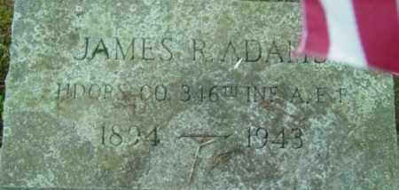 ADAMS, JAMES R - Berkshire County, Massachusetts | JAMES R ADAMS - Massachusetts Gravestone Photos