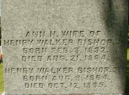 BISHOP, ANN H - Berkshire County, Massachusetts | ANN H BISHOP - Massachusetts Gravestone Photos