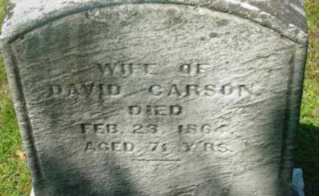 CARSON, MARGARET - Berkshire County, Massachusetts | MARGARET CARSON - Massachusetts Gravestone Photos