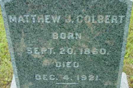 COLBERT, MATTHEW J - Berkshire County, Massachusetts | MATTHEW J COLBERT - Massachusetts Gravestone Photos
