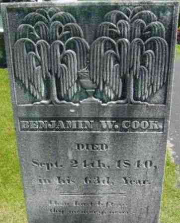 COOK, BENJAMIN W - Berkshire County, Massachusetts | BENJAMIN W COOK - Massachusetts Gravestone Photos
