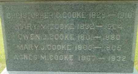 COOKE, OWEN C - Berkshire County, Massachusetts | OWEN C COOKE - Massachusetts Gravestone Photos