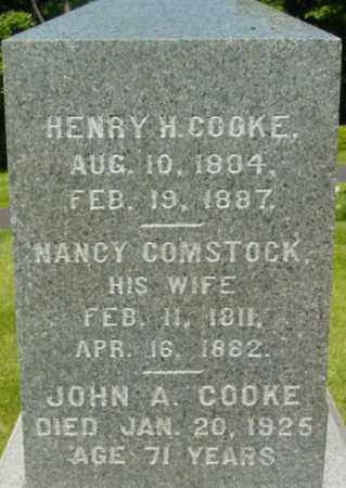 COOKE, HENRY H - Berkshire County, Massachusetts | HENRY H COOKE - Massachusetts Gravestone Photos