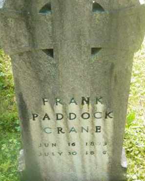CRANE, FRANK PADDOCK - Berkshire County, Massachusetts | FRANK PADDOCK CRANE - Massachusetts Gravestone Photos