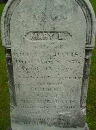 DAVIS, MARY L - Berkshire County, Massachusetts | MARY L DAVIS - Massachusetts Gravestone Photos