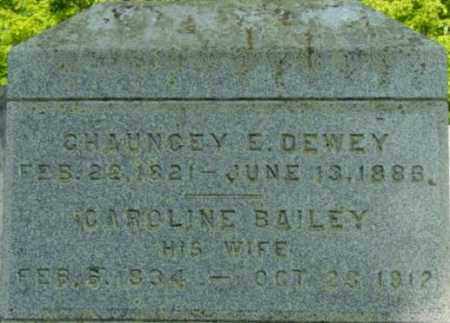 DEWEY, CAROLINE - Berkshire County, Massachusetts | CAROLINE DEWEY - Massachusetts Gravestone Photos