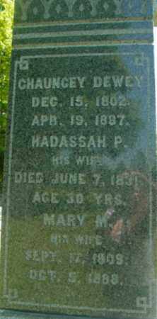 DEWEY, CHAUNCEY - Berkshire County, Massachusetts | CHAUNCEY DEWEY - Massachusetts Gravestone Photos