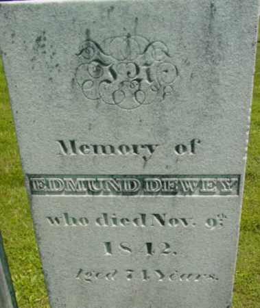 DEWEY, EDMUND - Berkshire County, Massachusetts | EDMUND DEWEY - Massachusetts Gravestone Photos