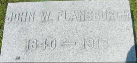 FLANSBURGH, JOHN W - Berkshire County, Massachusetts | JOHN W FLANSBURGH - Massachusetts Gravestone Photos