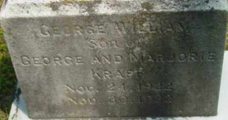 KRAPF, GEORGE WILLIAM - Berkshire County, Massachusetts | GEORGE WILLIAM KRAPF - Massachusetts Gravestone Photos