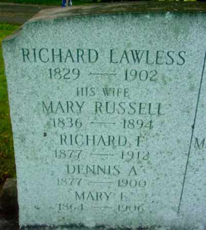 RUSSELL, MARY - Berkshire County, Massachusetts | MARY RUSSELL - Massachusetts Gravestone Photos