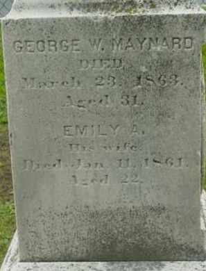 MAYNARD, EMILY A - Berkshire County, Massachusetts | EMILY A MAYNARD - Massachusetts Gravestone Photos