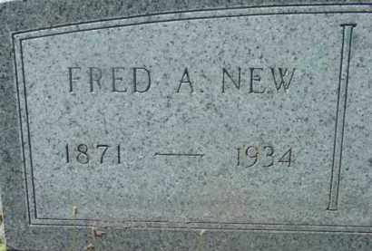 NEW, FRED A - Berkshire County, Massachusetts | FRED A NEW - Massachusetts Gravestone Photos