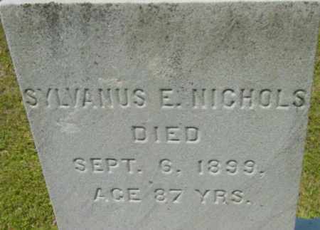 NICHOLS, SYLVANUS E - Berkshire County, Massachusetts | SYLVANUS E NICHOLS - Massachusetts Gravestone Photos