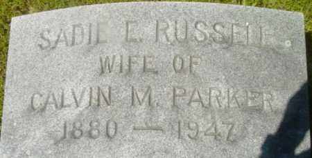 RUSSELL, SADIE E - Berkshire County, Massachusetts | SADIE E RUSSELL - Massachusetts Gravestone Photos