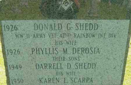 SHEDD, DARRELL D - Berkshire County, Massachusetts | DARRELL D SHEDD - Massachusetts Gravestone Photos