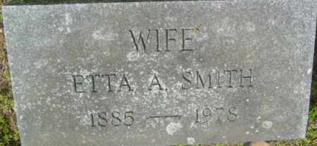 SMITH, ETTA A - Berkshire County, Massachusetts | ETTA A SMITH - Massachusetts Gravestone Photos