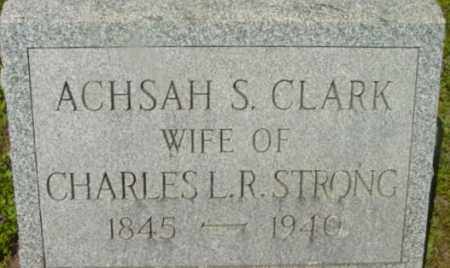 CLARK STRONG, ACHSAH S - Berkshire County, Massachusetts | ACHSAH S CLARK STRONG - Massachusetts Gravestone Photos