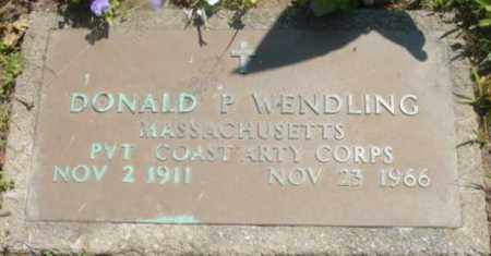 WENDLING, DONALD P - Berkshire County, Massachusetts | DONALD P WENDLING - Massachusetts Gravestone Photos