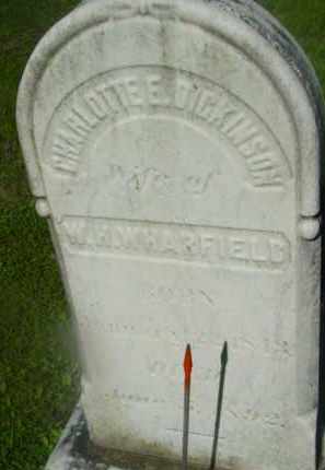 WHARFIELD, CHARLOTTE E - Berkshire County, Massachusetts | CHARLOTTE E WHARFIELD - Massachusetts Gravestone Photos