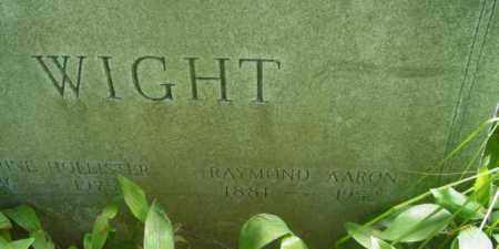 WIGHT, RAYMOND AARON - Berkshire County, Massachusetts | RAYMOND AARON WIGHT - Massachusetts Gravestone Photos