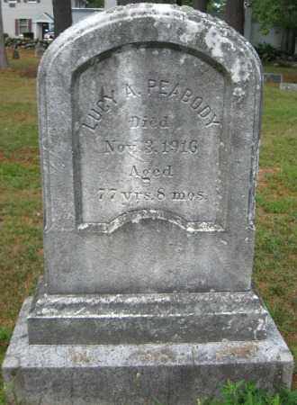 PEABODY, LUCY A. - Essex County, Massachusetts | LUCY A. PEABODY - Massachusetts Gravestone Photos