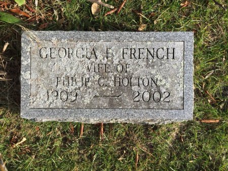 HOLTON, GEORGIA FRANCES - Franklin County, Massachusetts | GEORGIA FRANCES HOLTON - Massachusetts Gravestone Photos