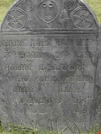 BALCOM, JOHN - Middlesex County, Massachusetts | JOHN BALCOM - Massachusetts Gravestone Photos