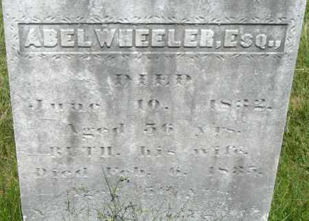 WHEELER, ABEL - Middlesex County, Massachusetts | ABEL WHEELER - Massachusetts Gravestone Photos